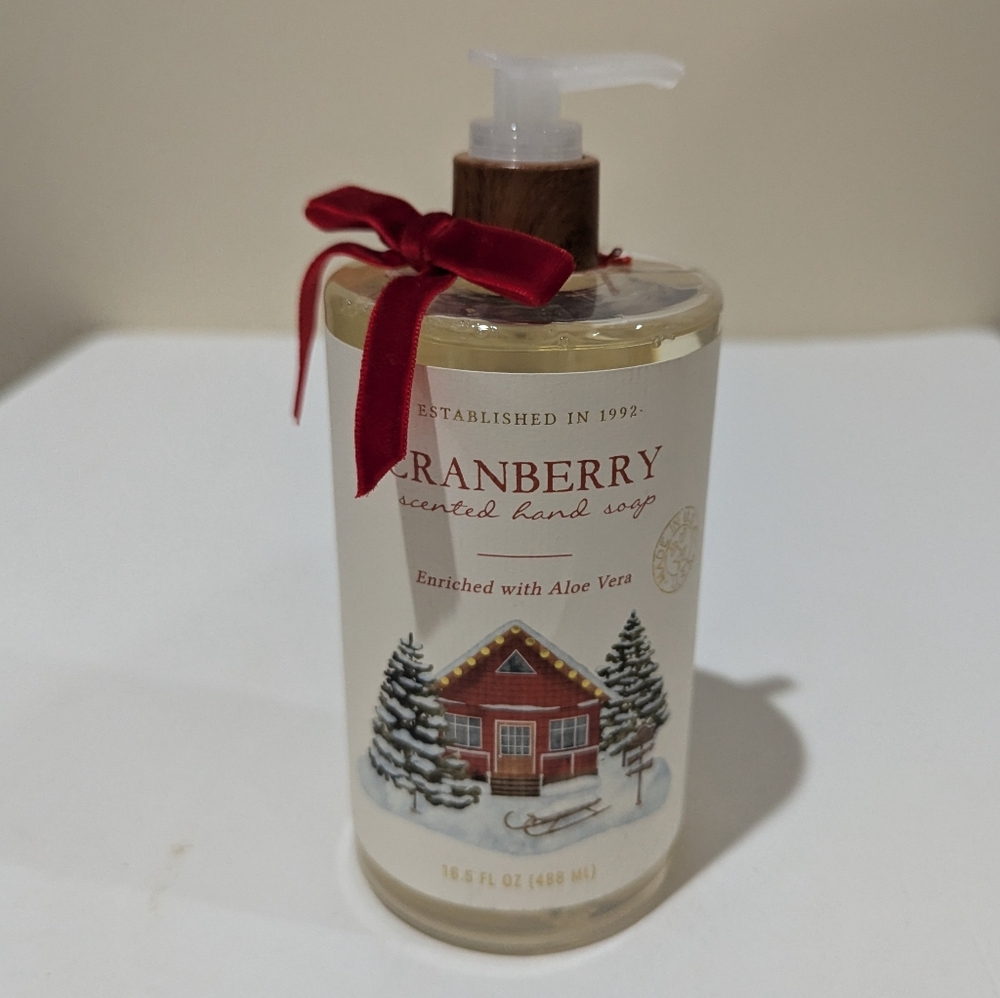 NEW Cranberry with Aloe Vera Scented Hand Soap 16.5 oz